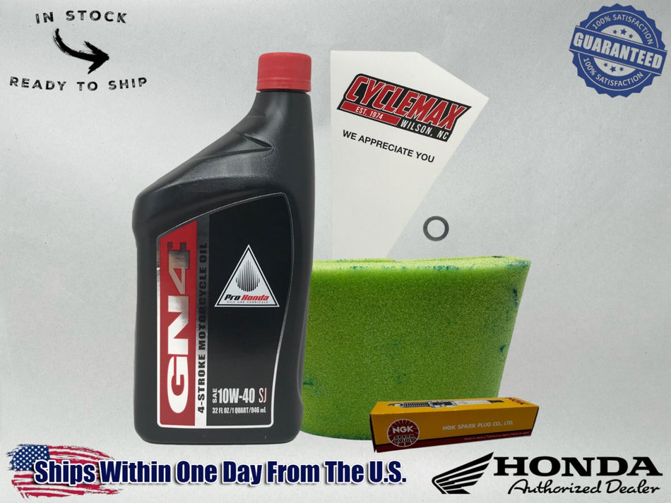 Standard 10W-40 Tune Up Kit fits 2012-2025 Honda TRX90X with Spark Plug