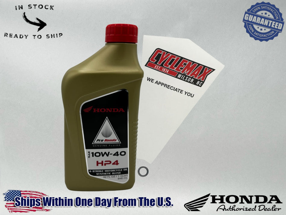 Semi-Synthetic HP4 Oil Change Kit fits 2004-2025 Honda CRF50F