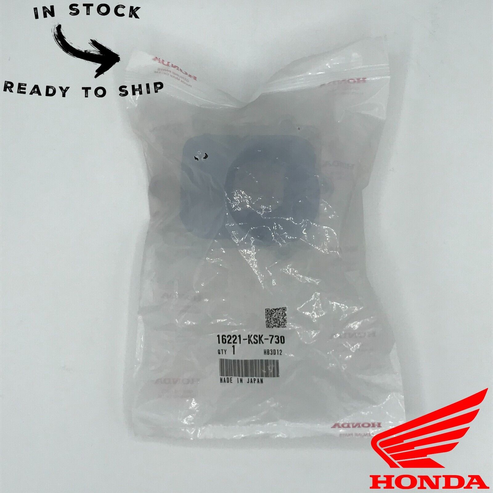 Genuine OEM Honda Intake Boot Carburetor Insulator 16221-KSK-730