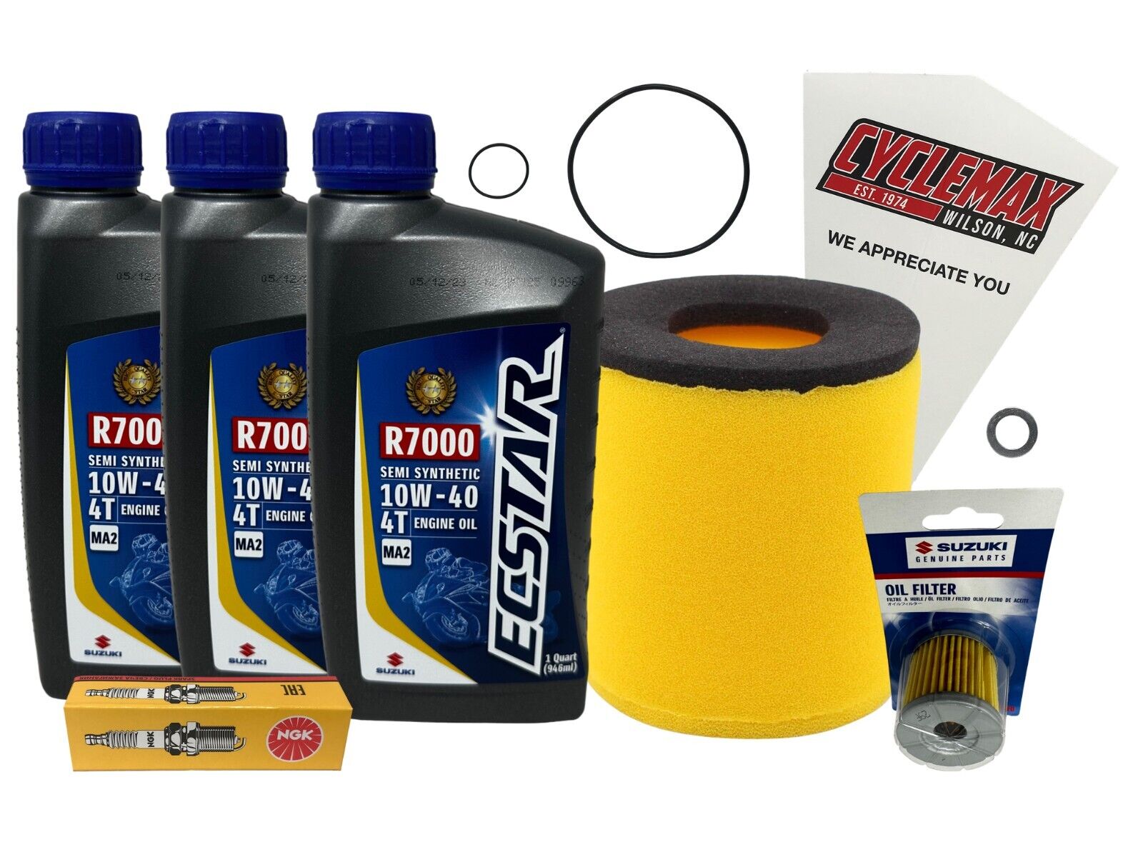 Cyclemax Semi Synthetic Full Service Kit fits 2003-2018 Suzuki LTZ 400 QuadSport