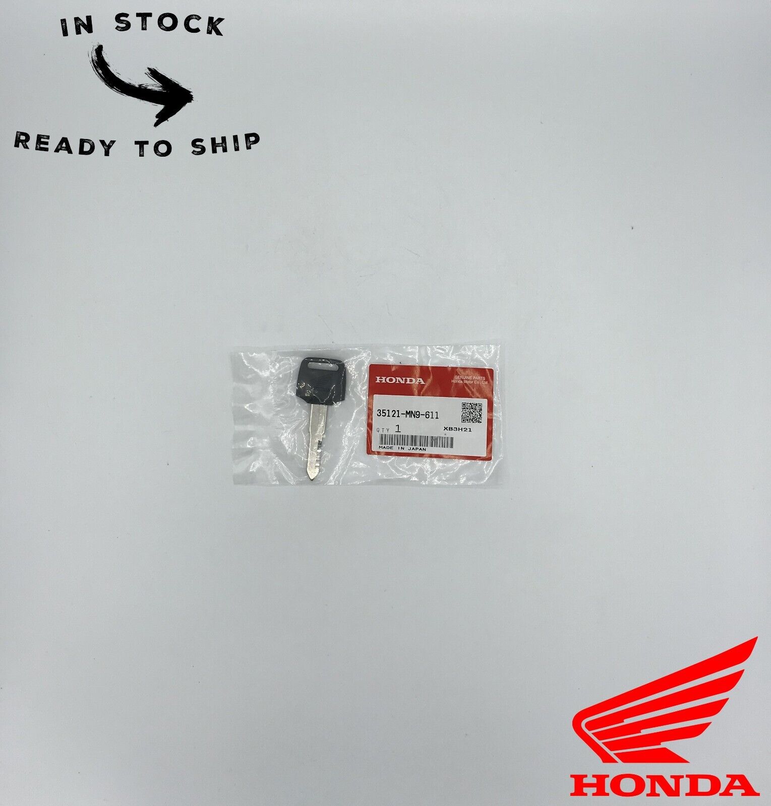 Genuine OEM Honda Blank Key 35121-MN9-611