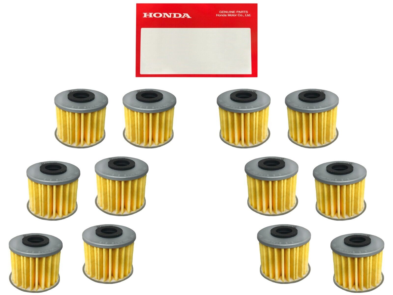 12 Pack OEM Honda Oil Filter 15412-MGS-D21 Fits - Talon / Pioneer / CRF 1000