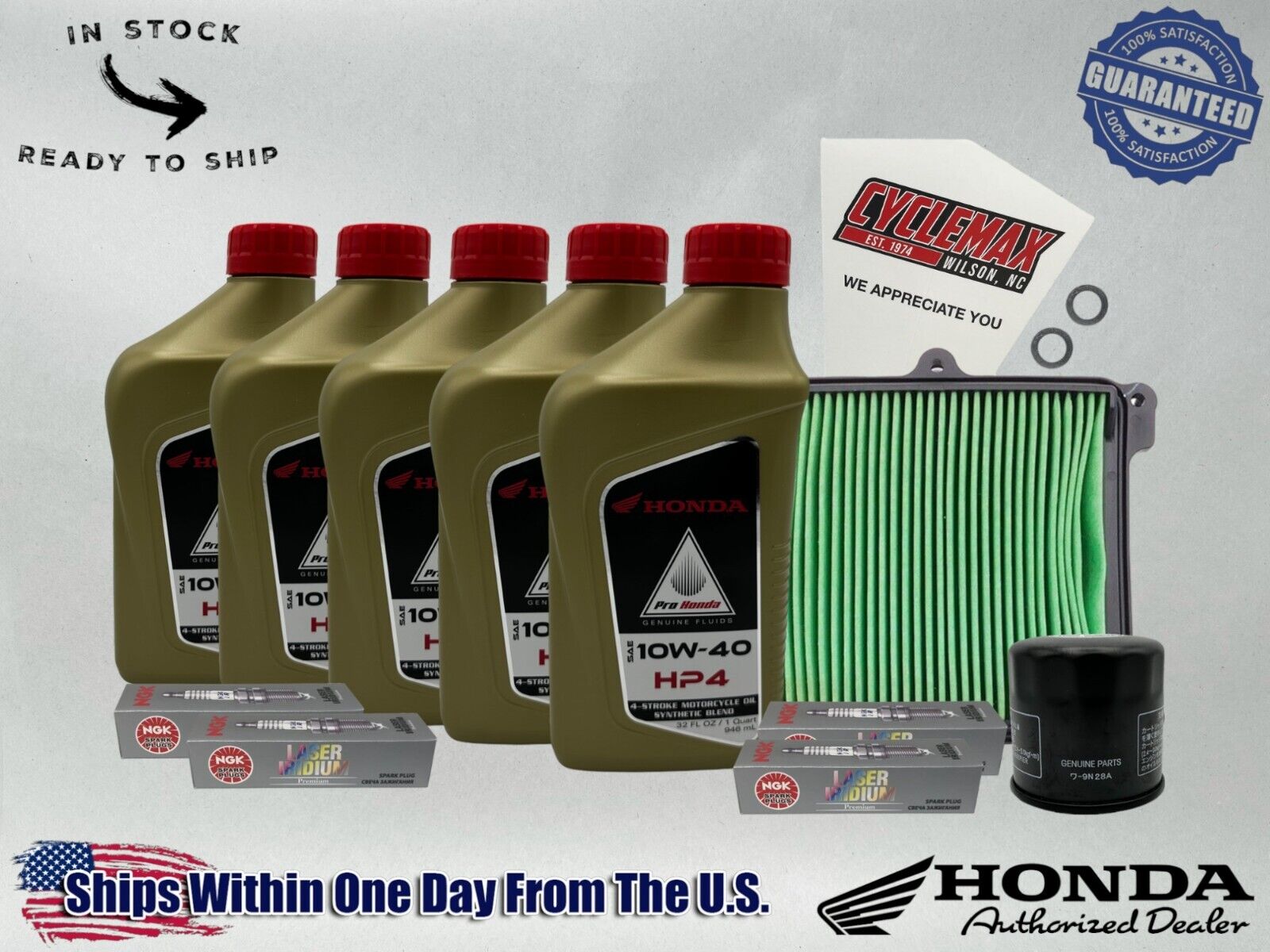 Cyclemax Semi-Synthetic HP4 Tune-Up Kit fits 2021-2024 Honda Trail 125 CT125