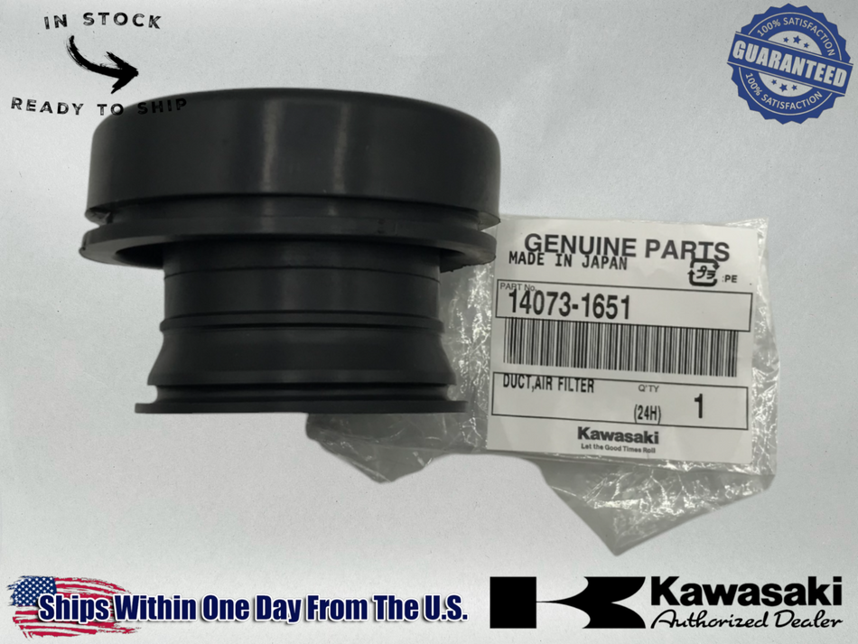 Kawasaki Genuine OEM Authentic 1996-09 Vulcan Air Filter Duct 14073-1651