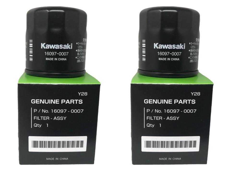 Kawasaki 16097-0007 2 Pack Oil Filter New OEM