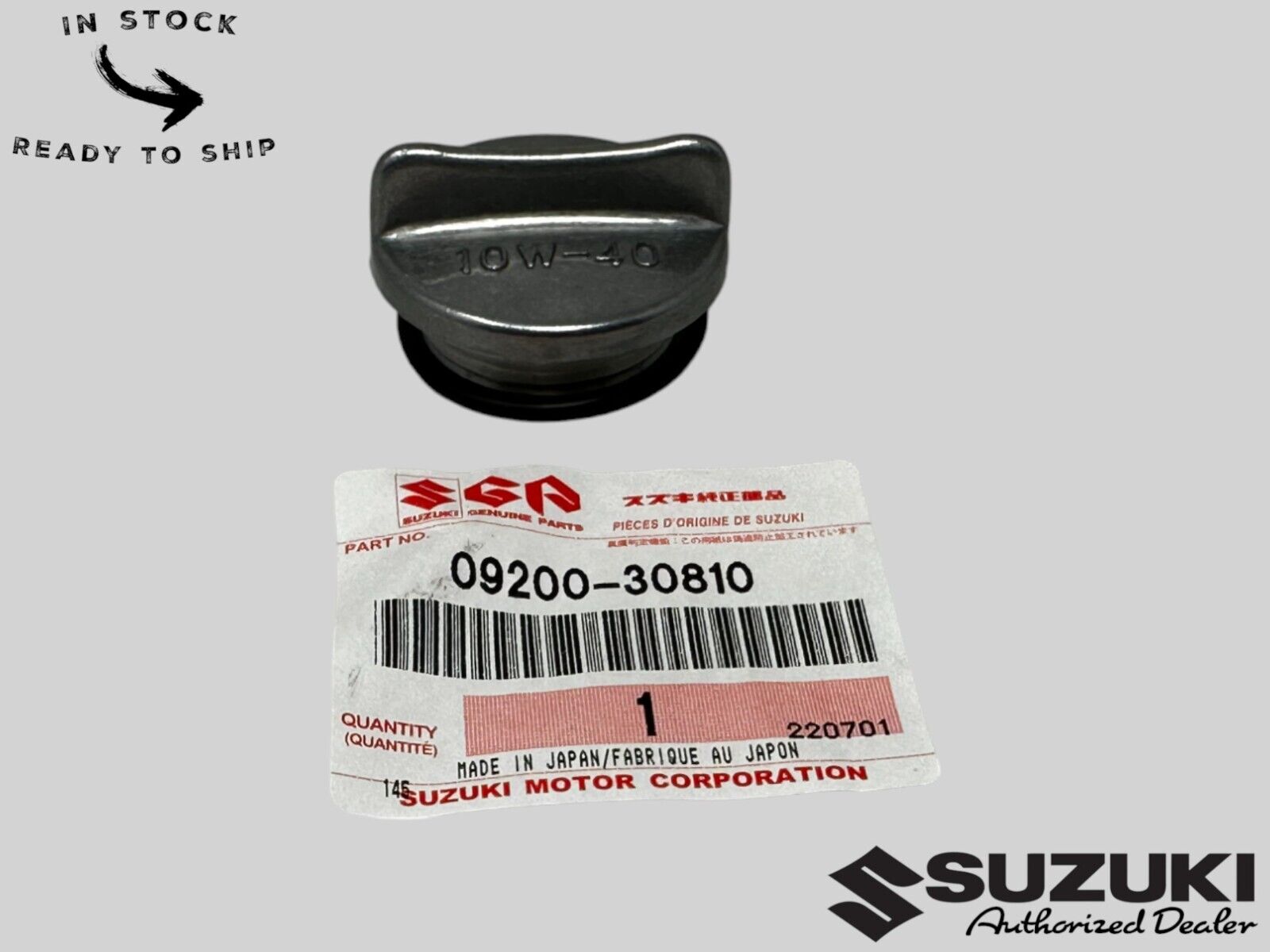 Suzuki Genuine OEM Plug 09200-30810