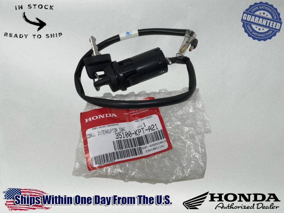 Honda Genuine OEM Key Ignition Switch On/Off 08-09 12-17 CRF150F 35100-KPT-A21