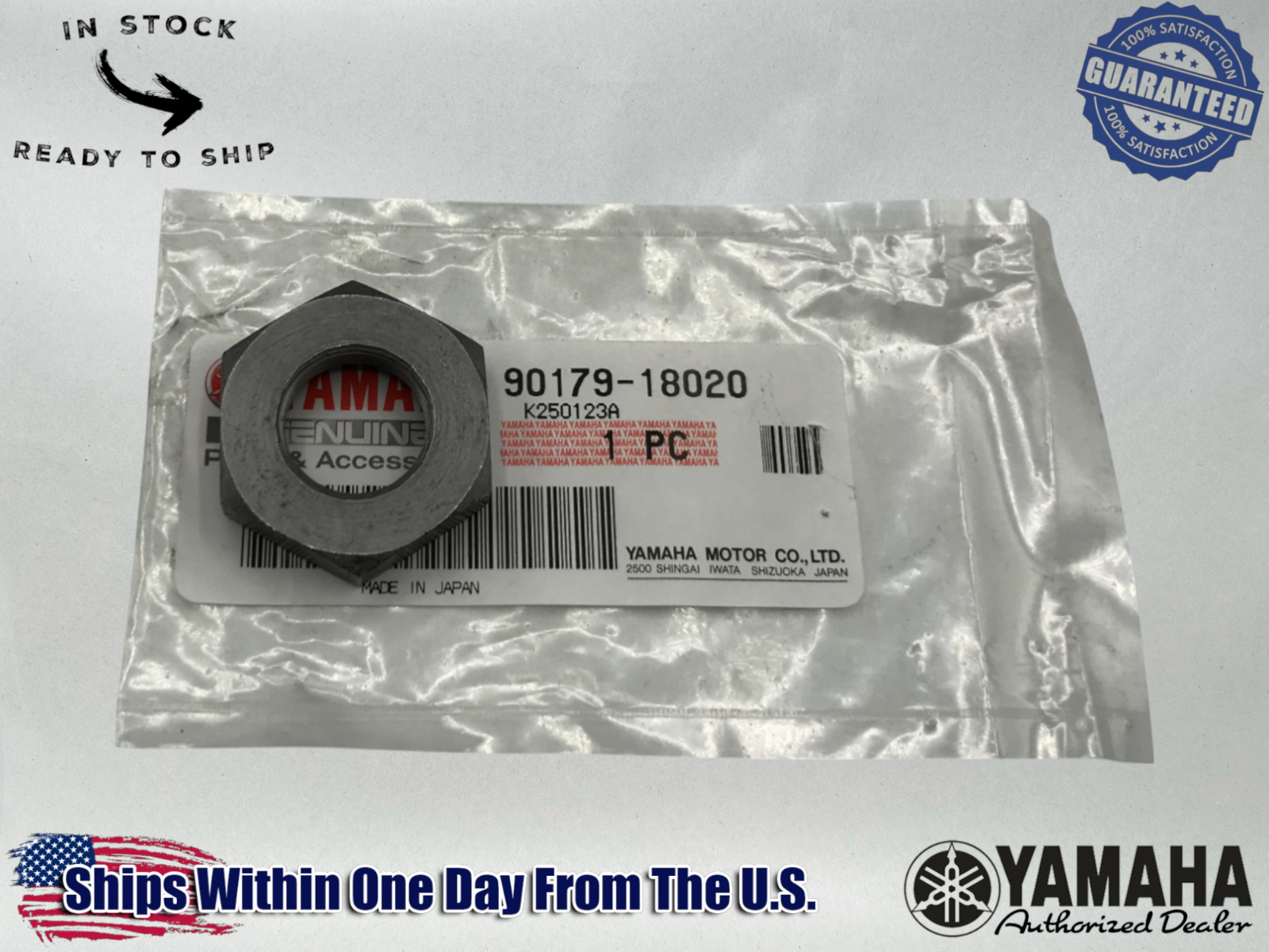 Yamaha Genuine OEM Authentic NUT- 90179-18020