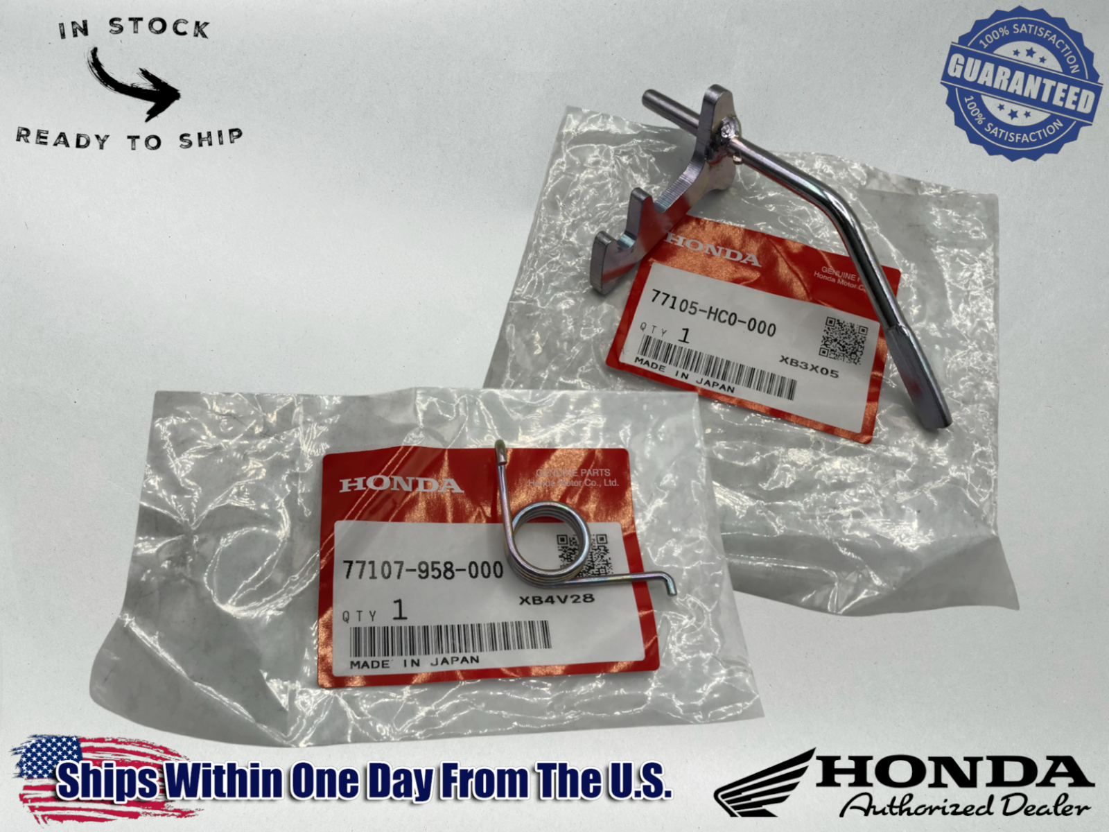 Honda Genuine OEM Authentic 400EX SEAT LATCH TRX 250X 300EX KIT