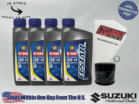 Cyclemax Semi-Synthetic Ecstar R7000 Tune-Up Kit compatible with 2005-2009 Suzuki Boulevard C90