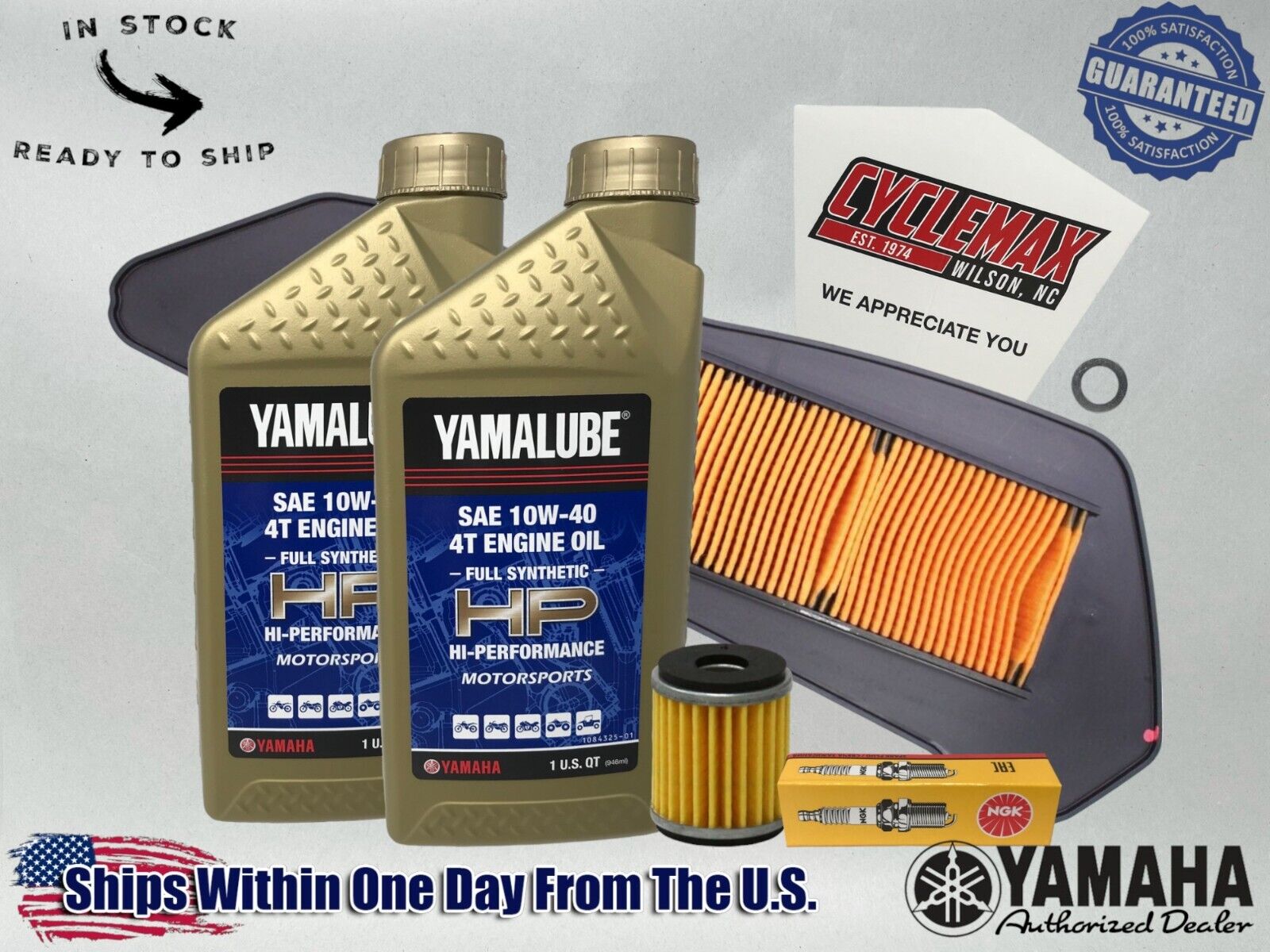 Cyclemax Full-Synthetic Yamalube Tune-Up Kit fits 2018-2024 Yamaha XMAX 300