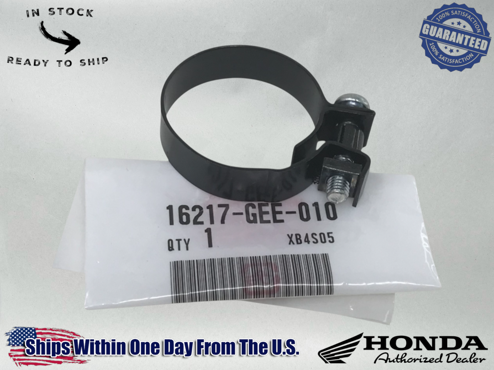Honda Genuine OEM Authentic BAND, INSULATOR 16217-GEE-010