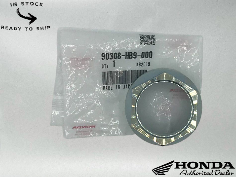 Honda Genuine OEM Authentic AXLE NUT ATC250R, TRX250R, TRX300EX 90308-HB9-000