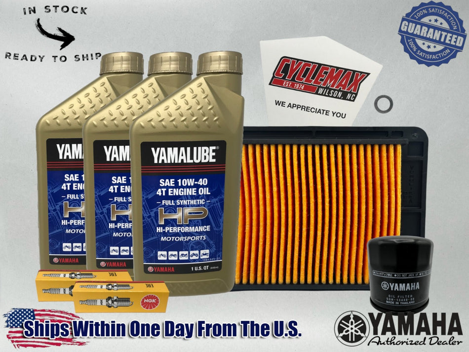 Full-Synthetic Yamalube Tune-Up Kit fits 2015-2025 Yamaha YZFR3