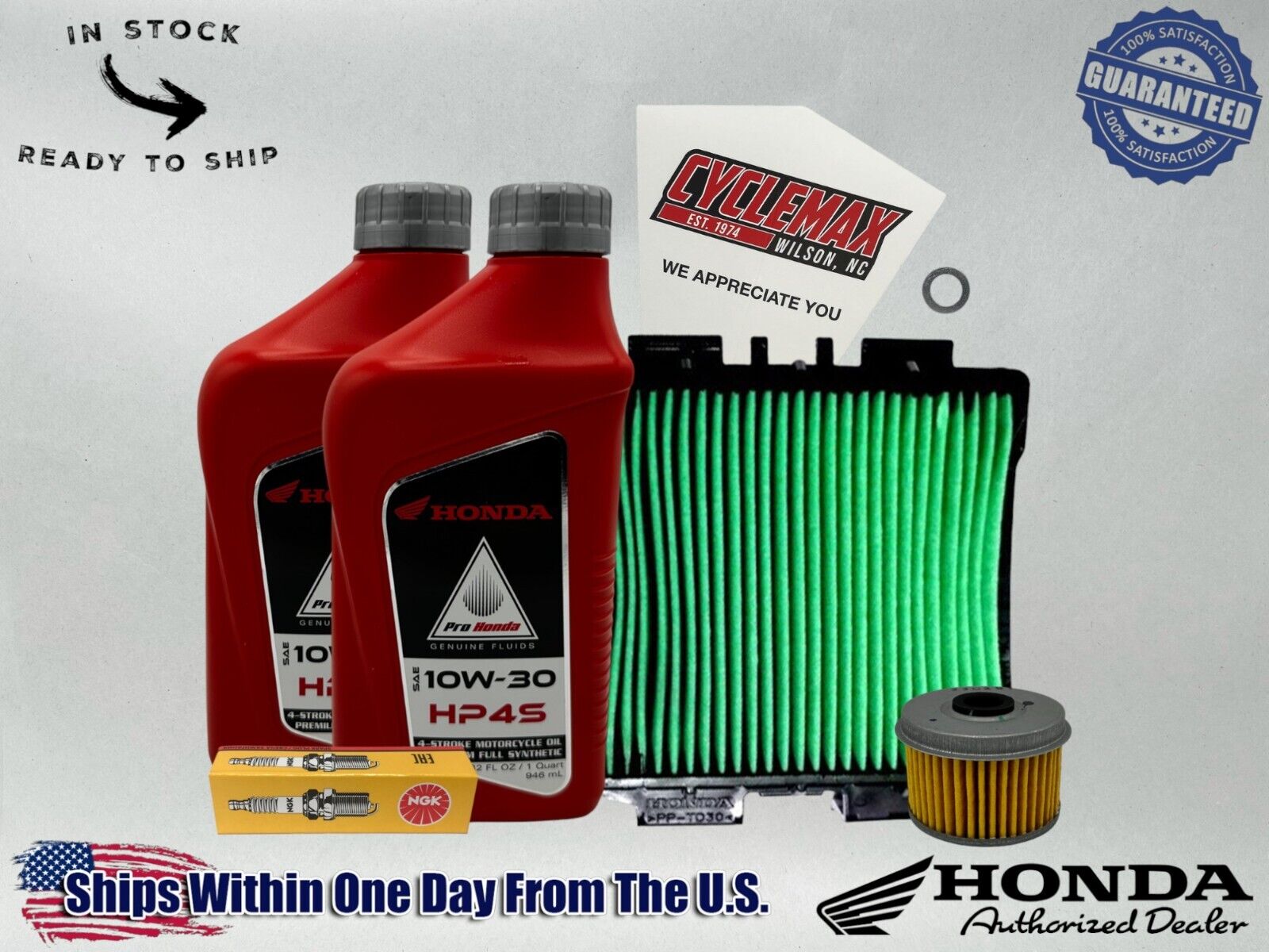 Cyclemax Full Synthetic HP4s Tune-Up Kit fits 2021-2024 Honda CRF300L