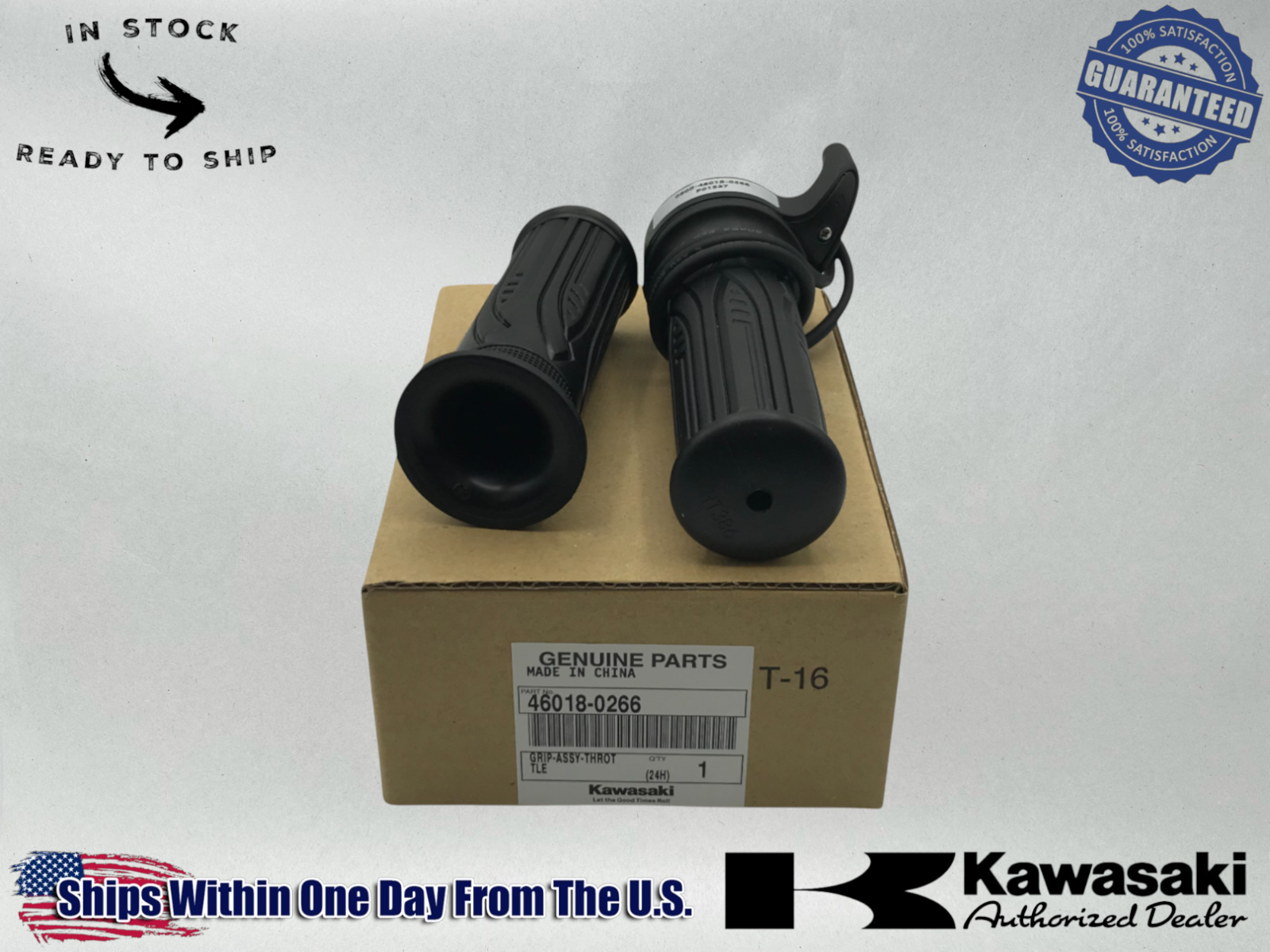 Kawasaki Genuine OEM 2023-24 ELECKTRODE THROTTLE GRIP ASSEMBLY 46018-0266