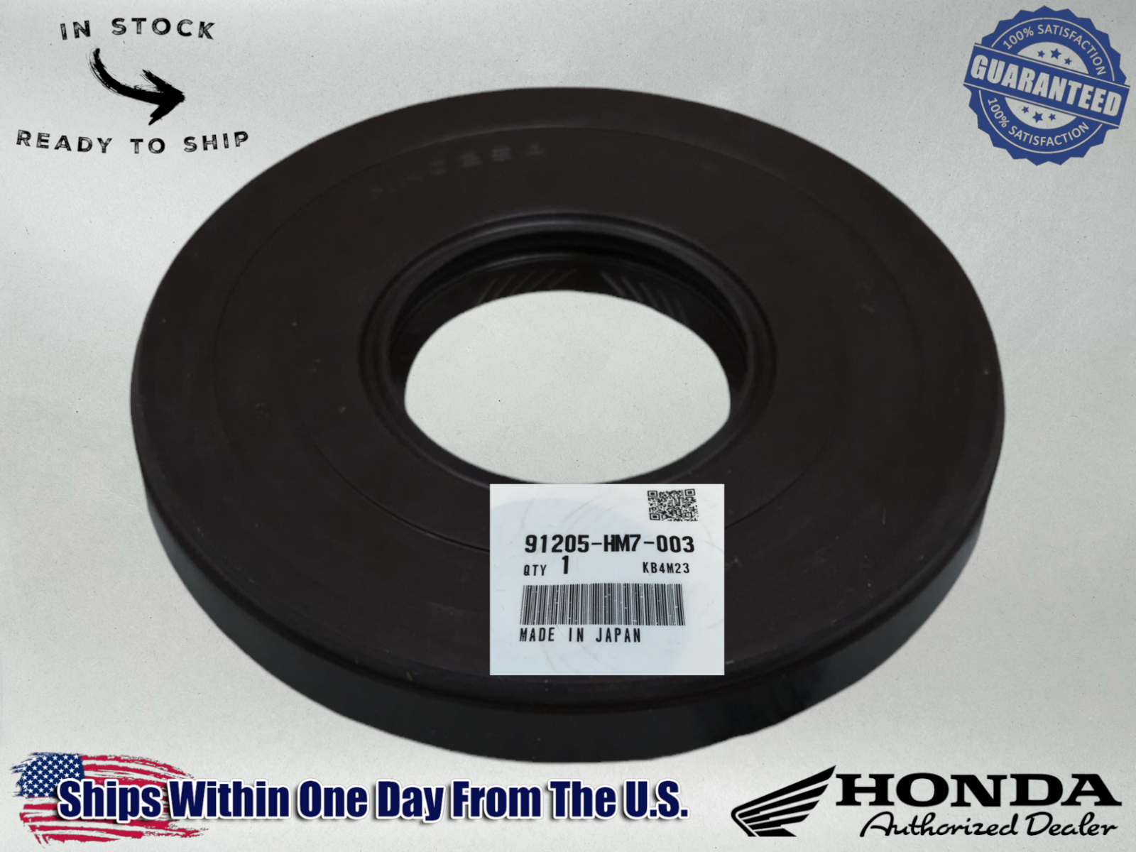 Honda OEM Final Drive Shaft Oil Seal TRX300 TRX400 TRX450 TRX500 91205-HM7-003
