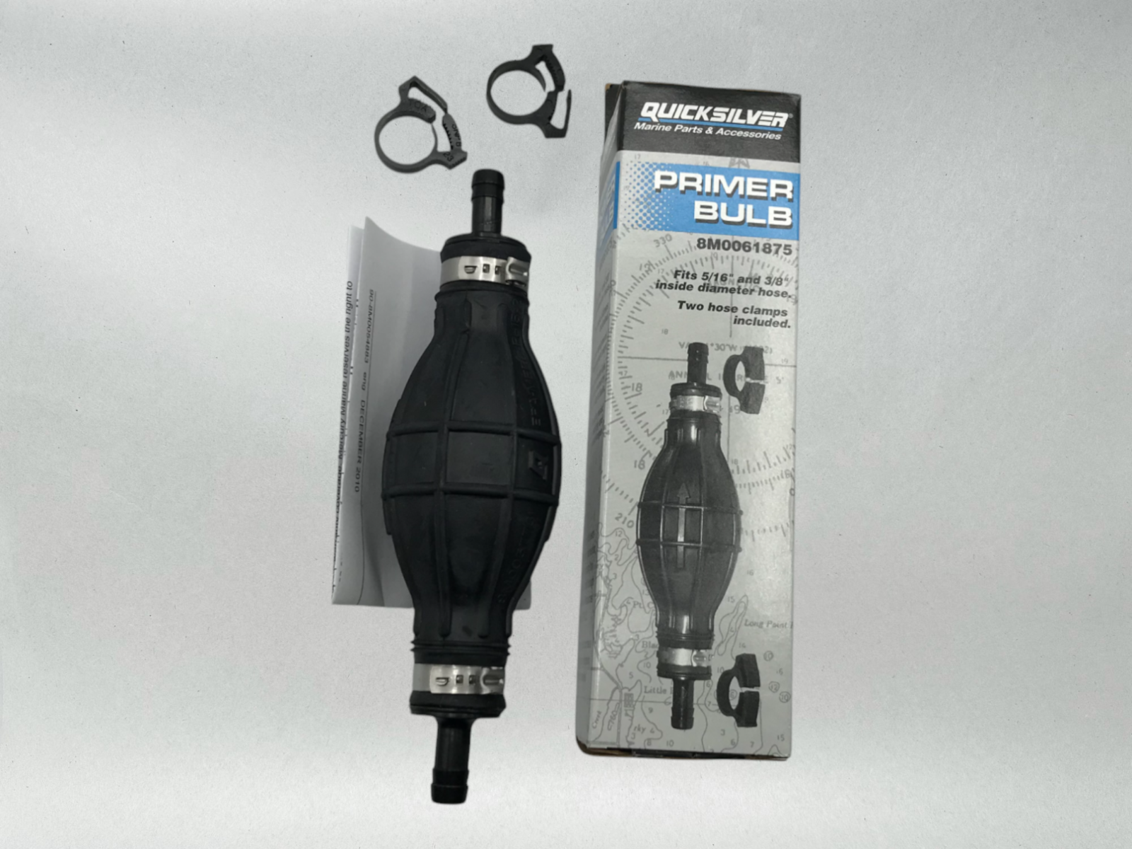 Quicksilver Genuine OEM Authentic Primer Bulb Assembly, 8M0061875