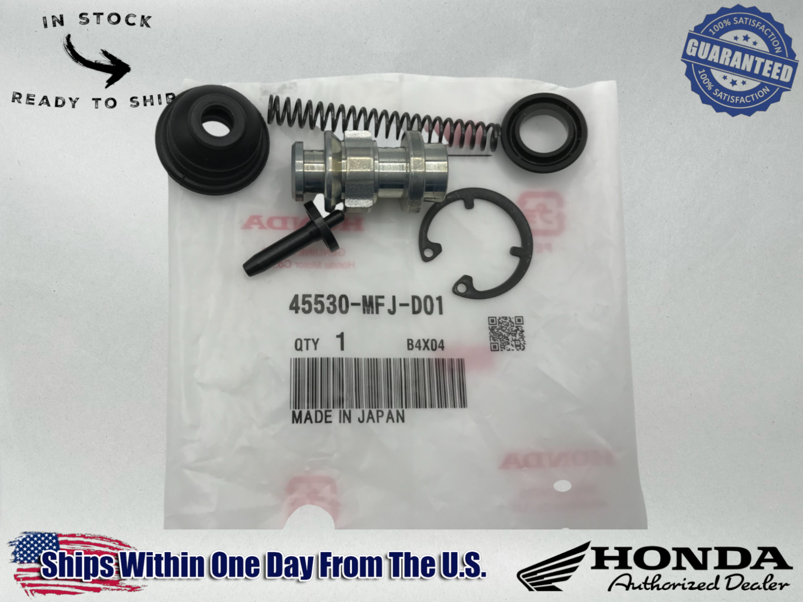 Honda OEM Front Brake Master Cylinder CBR 600 Piston Set 45530-MFJ-D01
