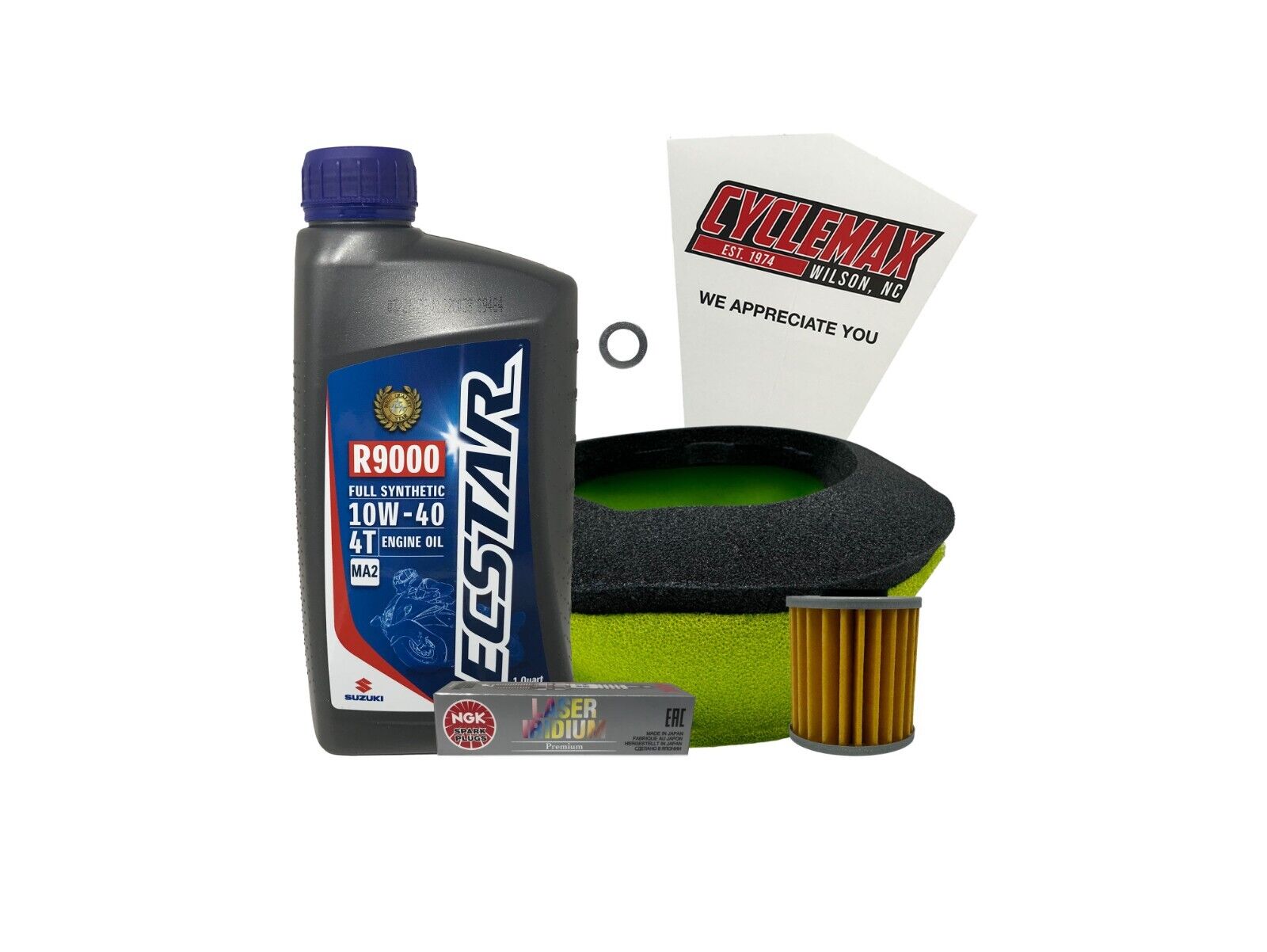 Cyclemax Full Synthetic Tune Up Kit w/ Spark Plug fits 2022-2024 Suzuki RM-Z250