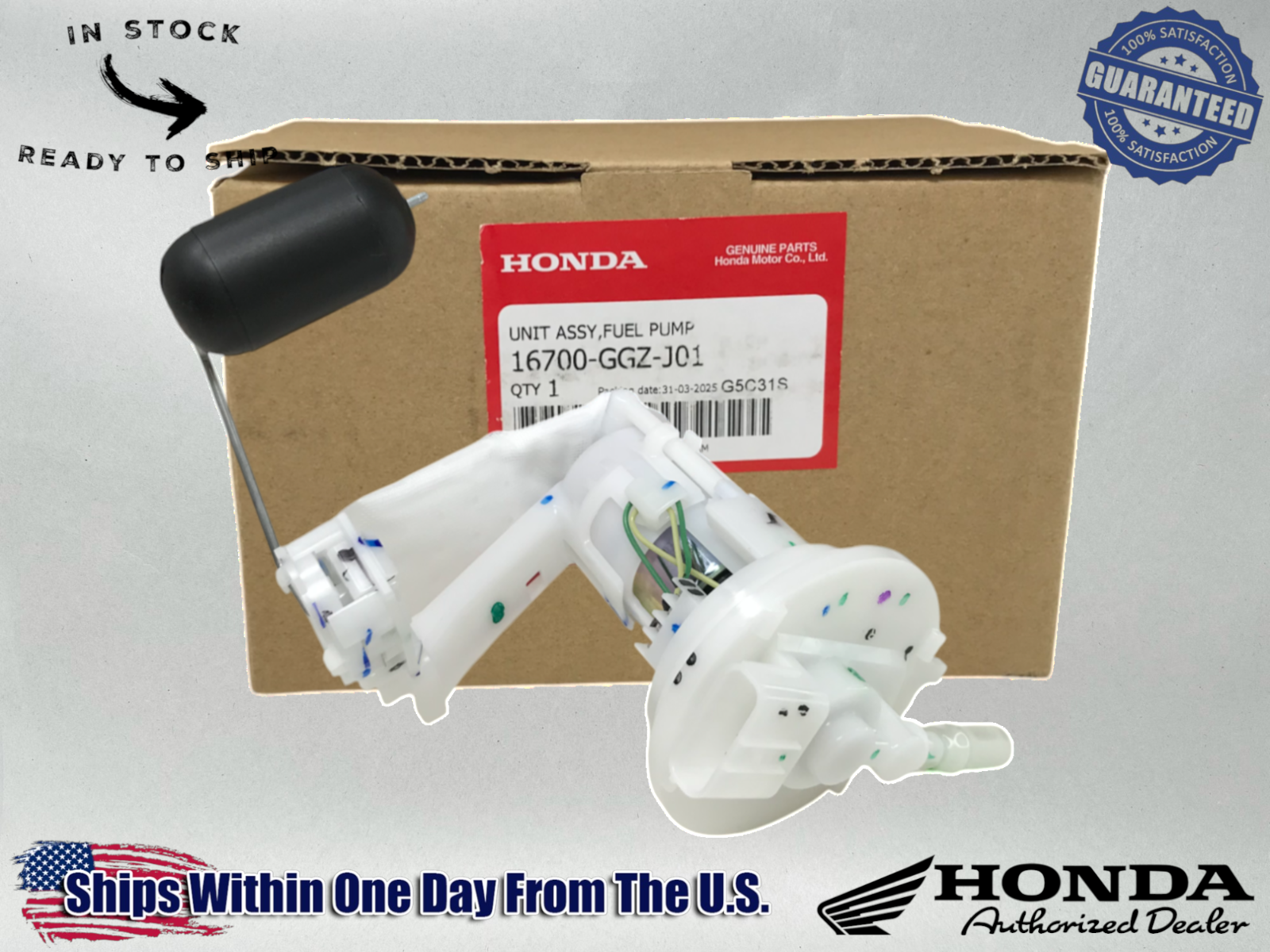 Honda OEM FUEL PUMP 2016-24 NCW50 METROPOLITAN 50 16700-GGZ-J01 16700-GGZ-J01