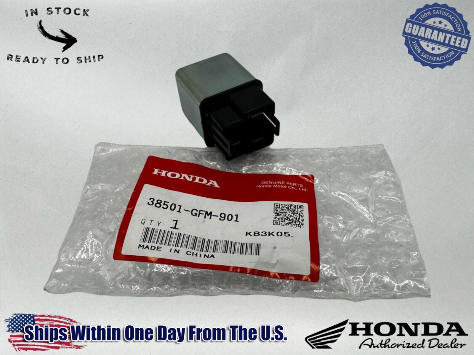 Honda Genuine OEM Authentic Starter Relay 38501-GFM-901