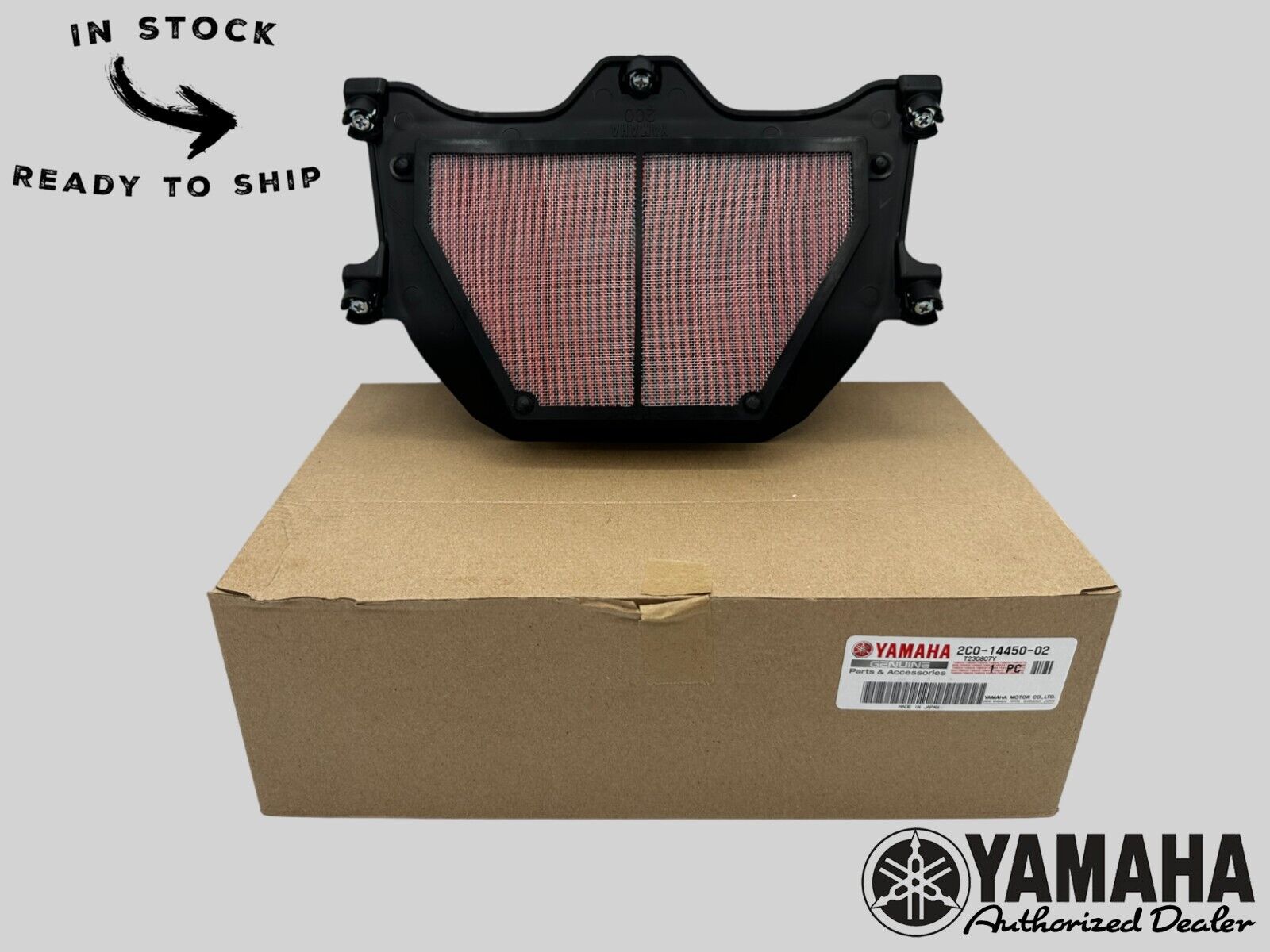 Yamaha Genuine OEM Authentic Air Filter 2C0-14450-02-00