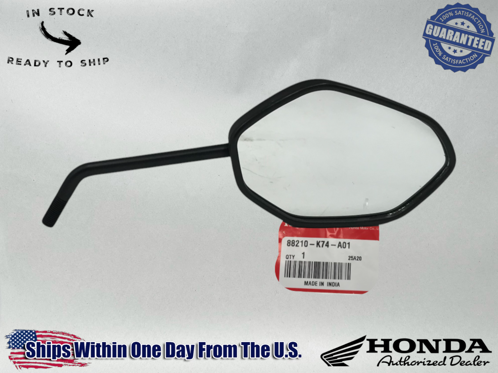 Honda Genuine OEM Authentic Rt Mirror 22-23 NAVI NVA110B 88210-K74-A01