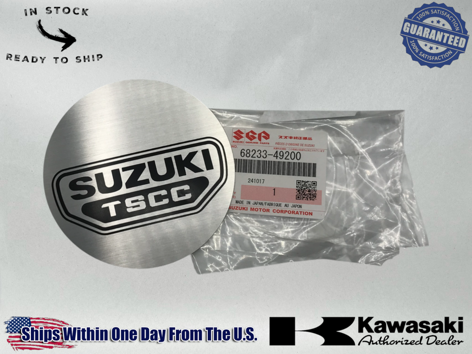 suzuki Genuine OEM Left Side Emblem Badge Decal gs1000 gs1100 gs750 68233-49200