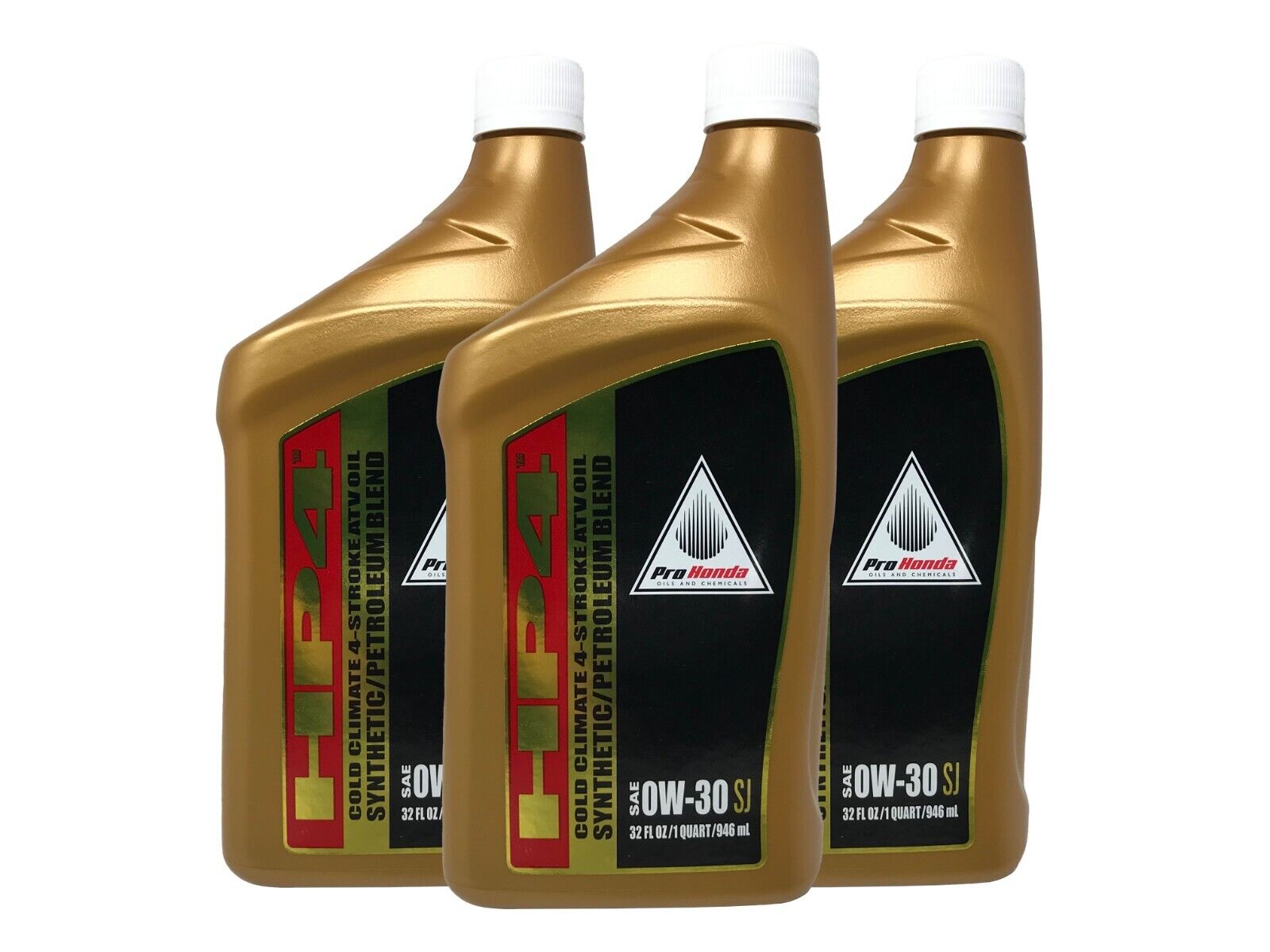 Honda OEM HP4 0W-30 Synthetic Blend Oil 08C35-A03W0M Cold Climate - 3 Pack