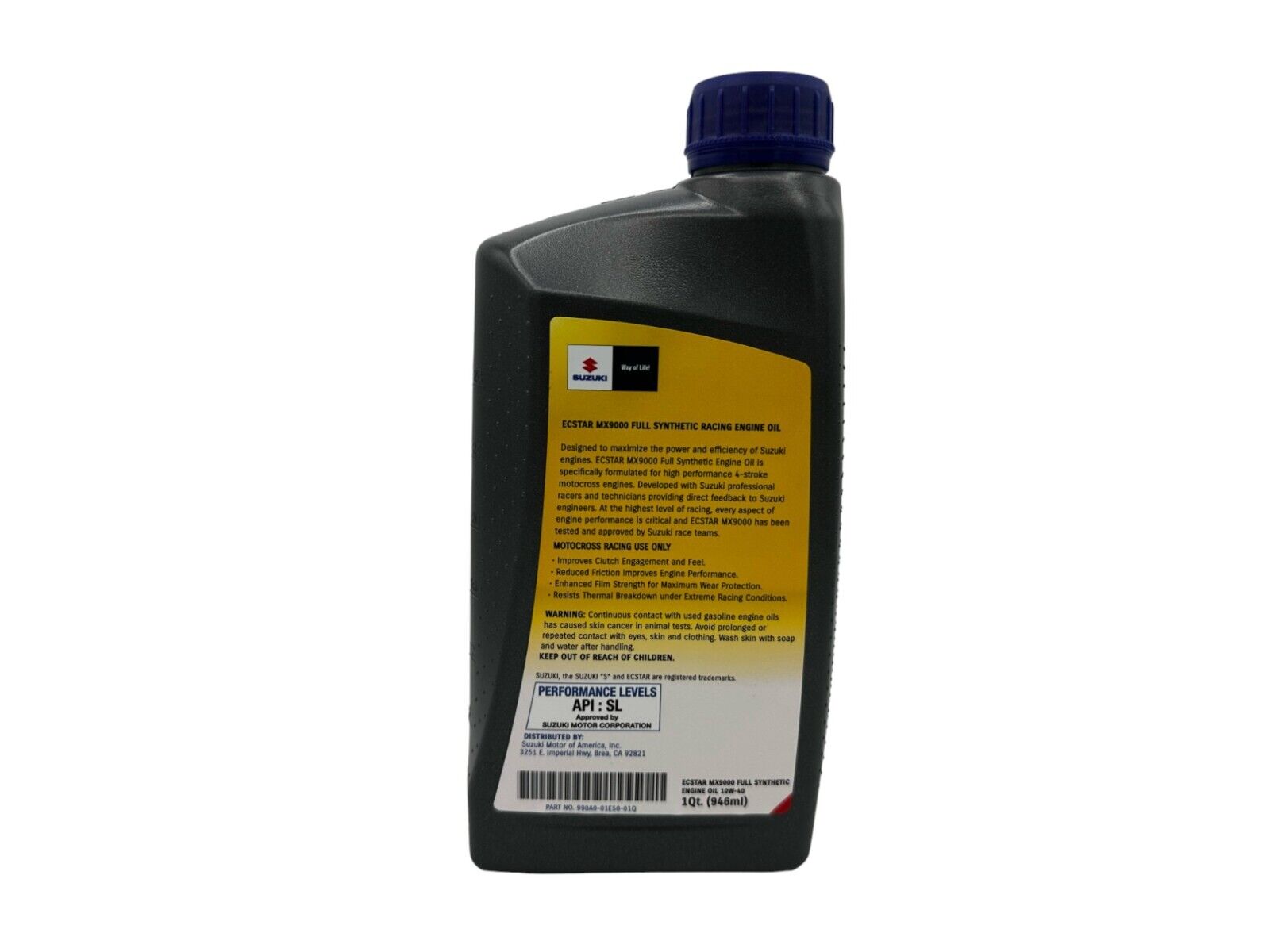 Suzuki Genuine OEM Ecstar Full Synthetic 10W-40 Oil 990A0-01E50-01Q