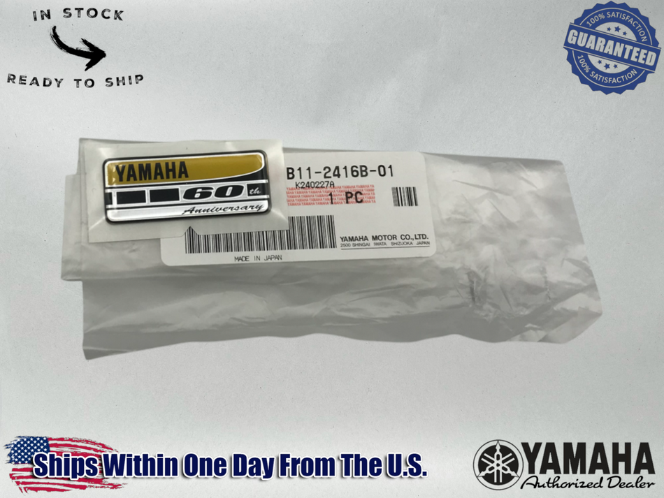 Yamaha OEM 60TH ANNIVERSARY DOMED DECAL TAG EMBLEM STICKER TRIM B11-2416B-00-00