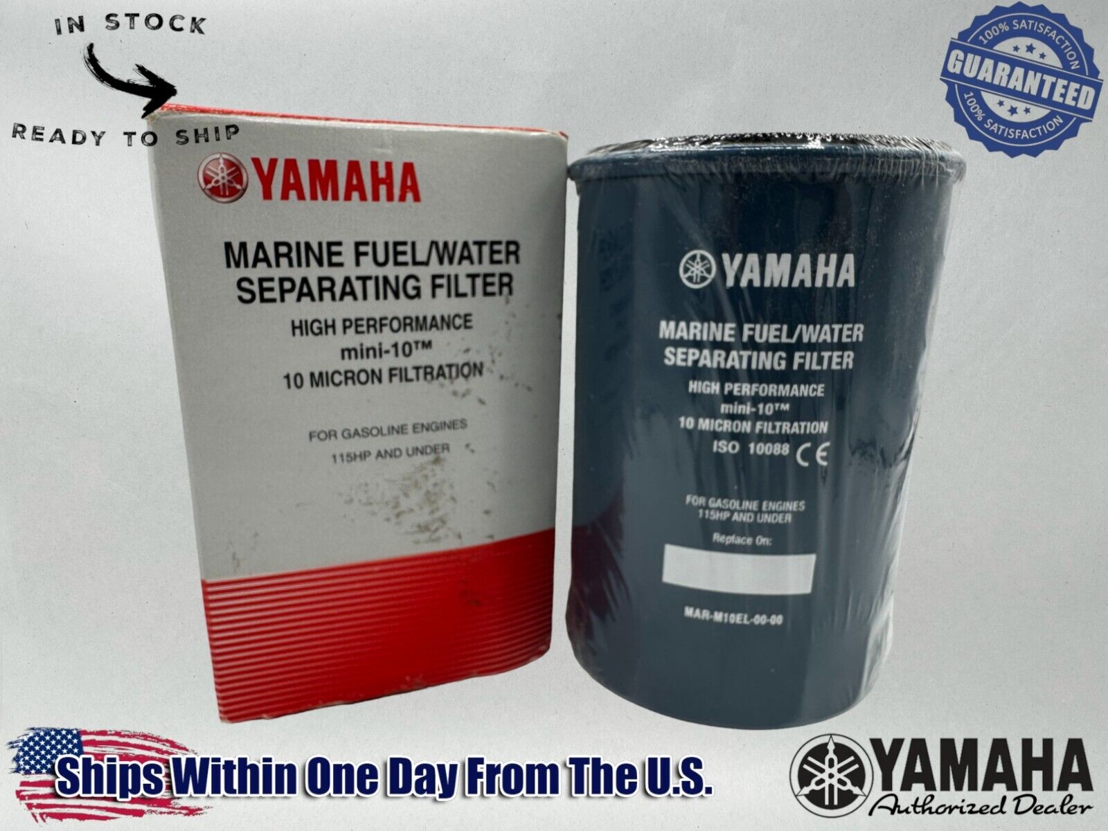 Yamaha Genuine OEM Authentic Marine Fuel Water Filter MAR-M10EL-00-00