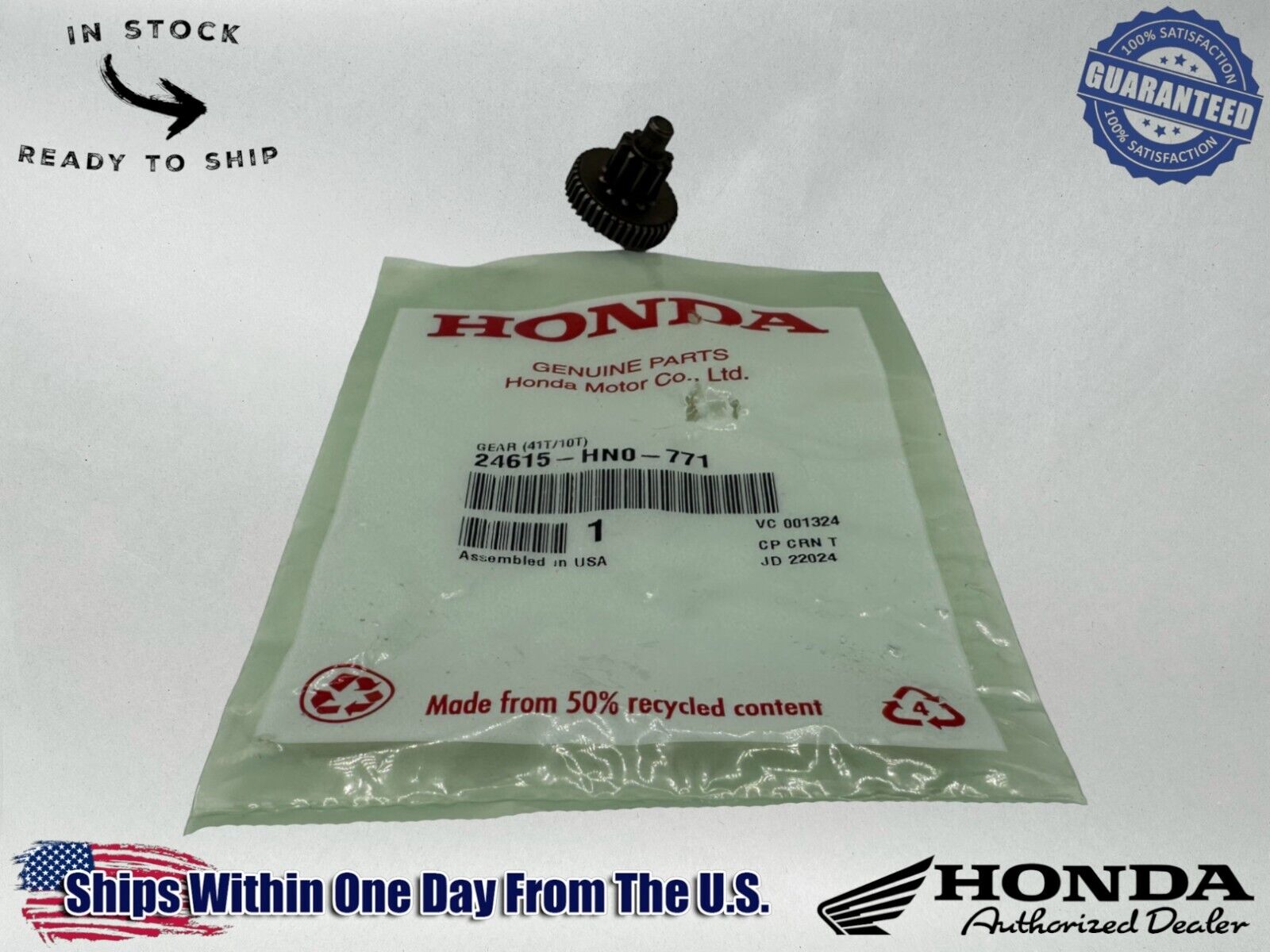 Honda Genuine OEM Authentic Gear (41T/10T) 24615-HN0-771