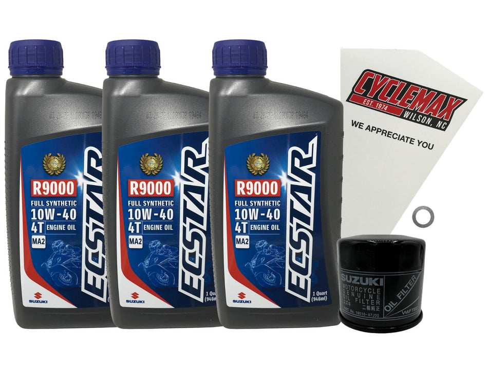 Genuine OEM Full Synthetic Oil Change Kit fits 2004-2025 Suzuki DL-650