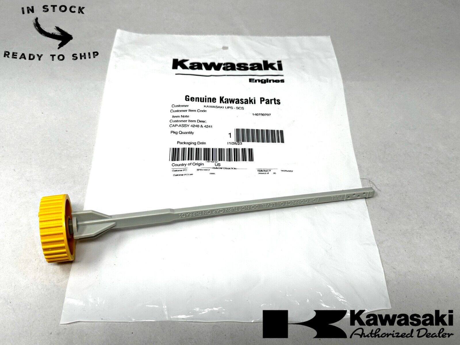 Kawasaki Genuine OEM Cap Assembly 14075-0707