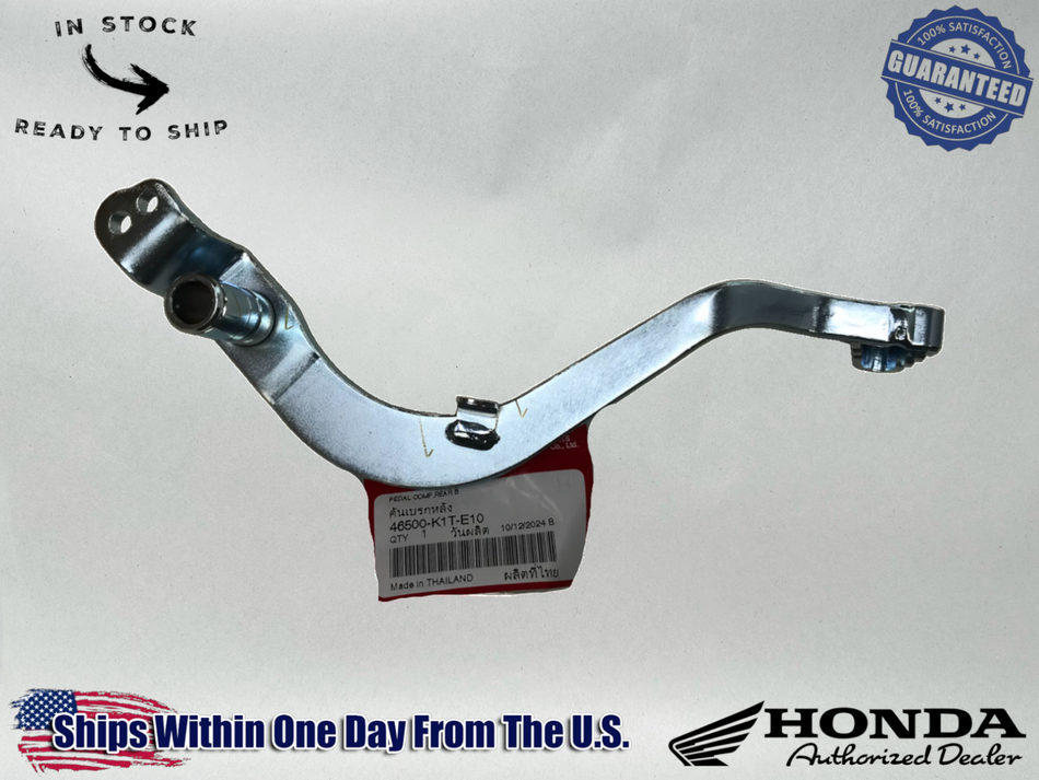 Honda OEM REAR BRAKE PEDAL 21-24 CRF300L RL RALLY 46500-K1T-E10 46500-K1T-E10