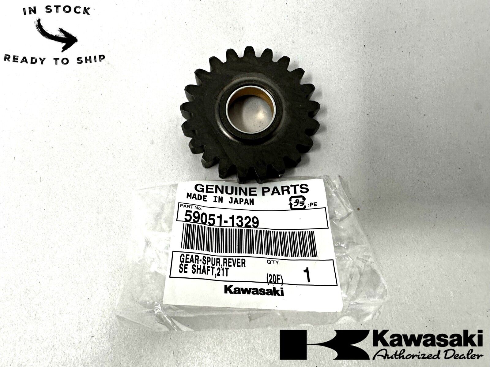 Kawasaki Genuine OEM Gear-Spur, Reverse Shaft2 59051-1329