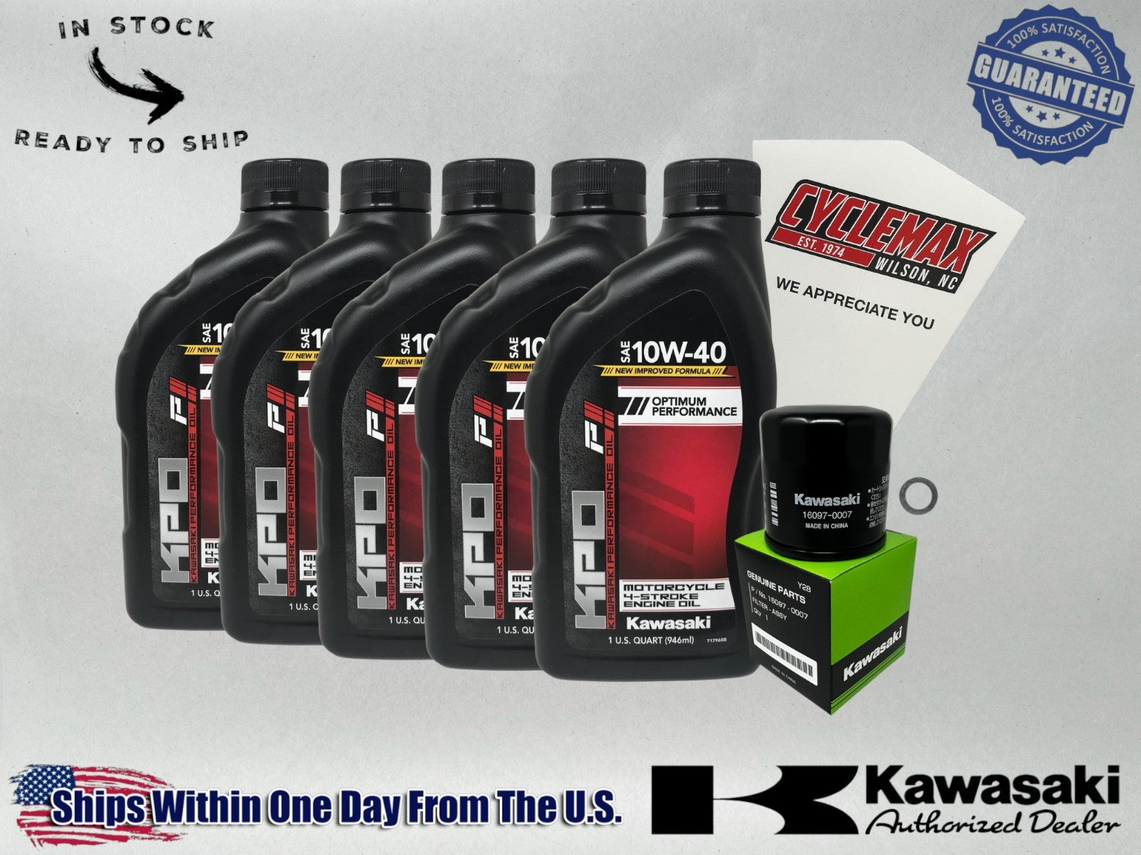 Cyclemax Standard KPO Oil Change Kit fits 2026 Kawasaki Teryx H2