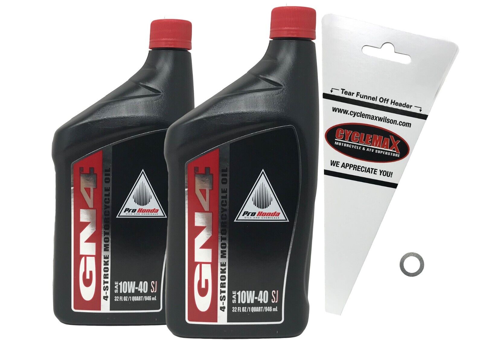 Cyclemax Genuine OEM 1997-2006 Honda TRX 250 TRX250 TE TM 10W-40 Oil Change Kit