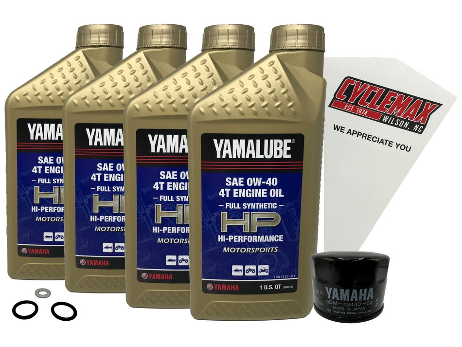 Yamaha Yamalube Full Synthetic Oil Change Kit for 2018 SR VENTURE DX
