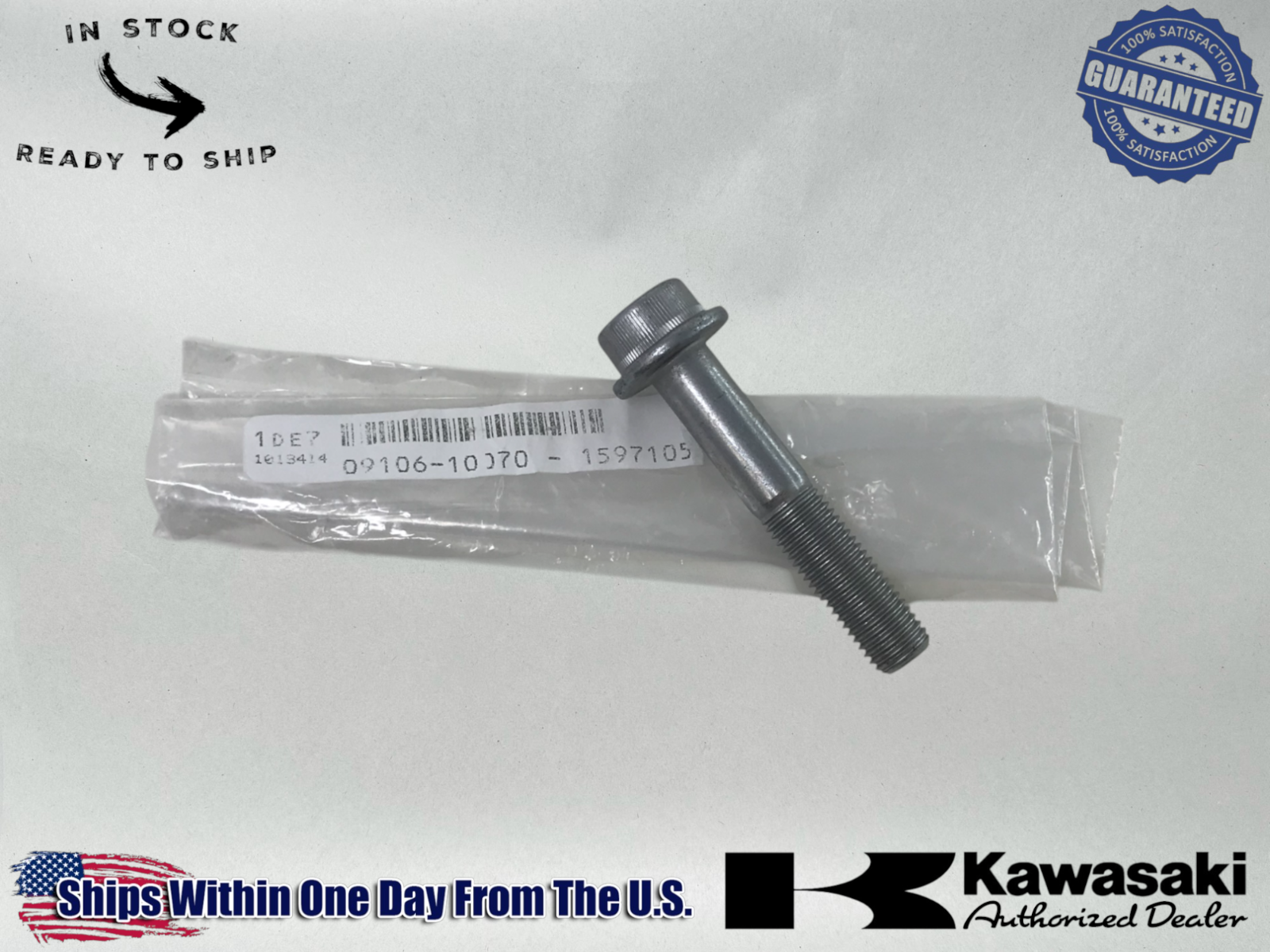 Suzuki Genuine OEM ENGINE MOUNTING HEAD BOLT 2000-24 GSX-R750 09106-10070