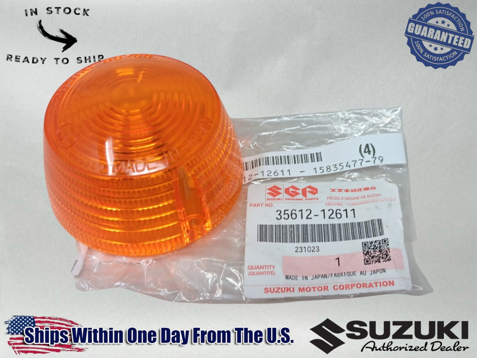 Suzuki OEM (73-77) TS125 TC125 TC185 GT185 Turn Signal Lens 35612-12611