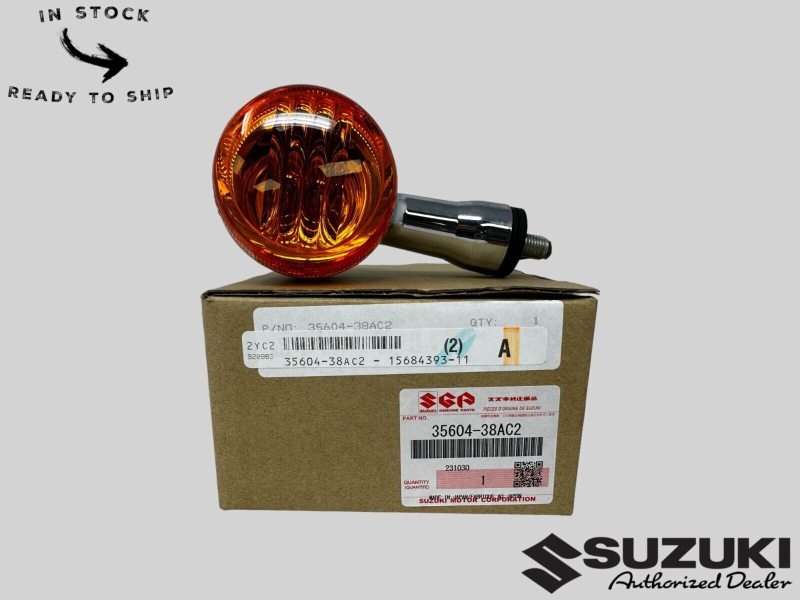 Suzuki Genuine OEM Turn Signal 35604-38AC2