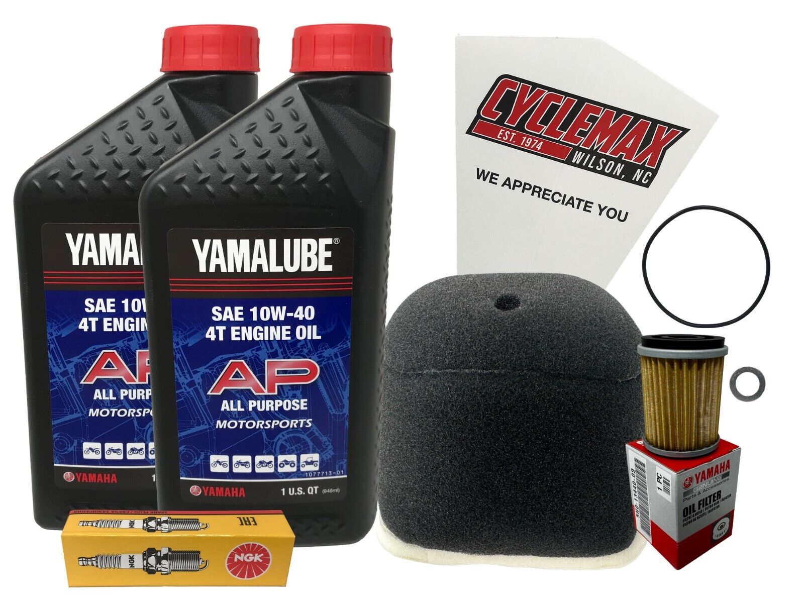 Cyclemax Full Service Kit fits 2005-2024 Yamaha TTR230 w/ Spark Plug & O-Rings