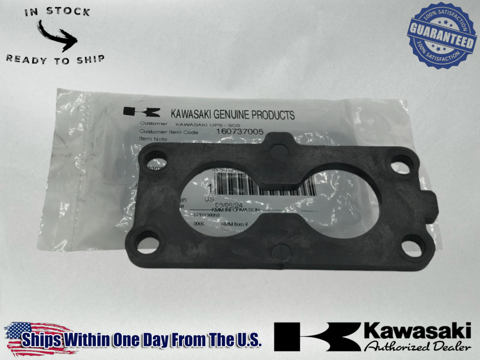 Kawasaki Genuine OEM Authentic INSULATOR 16073-7005 1