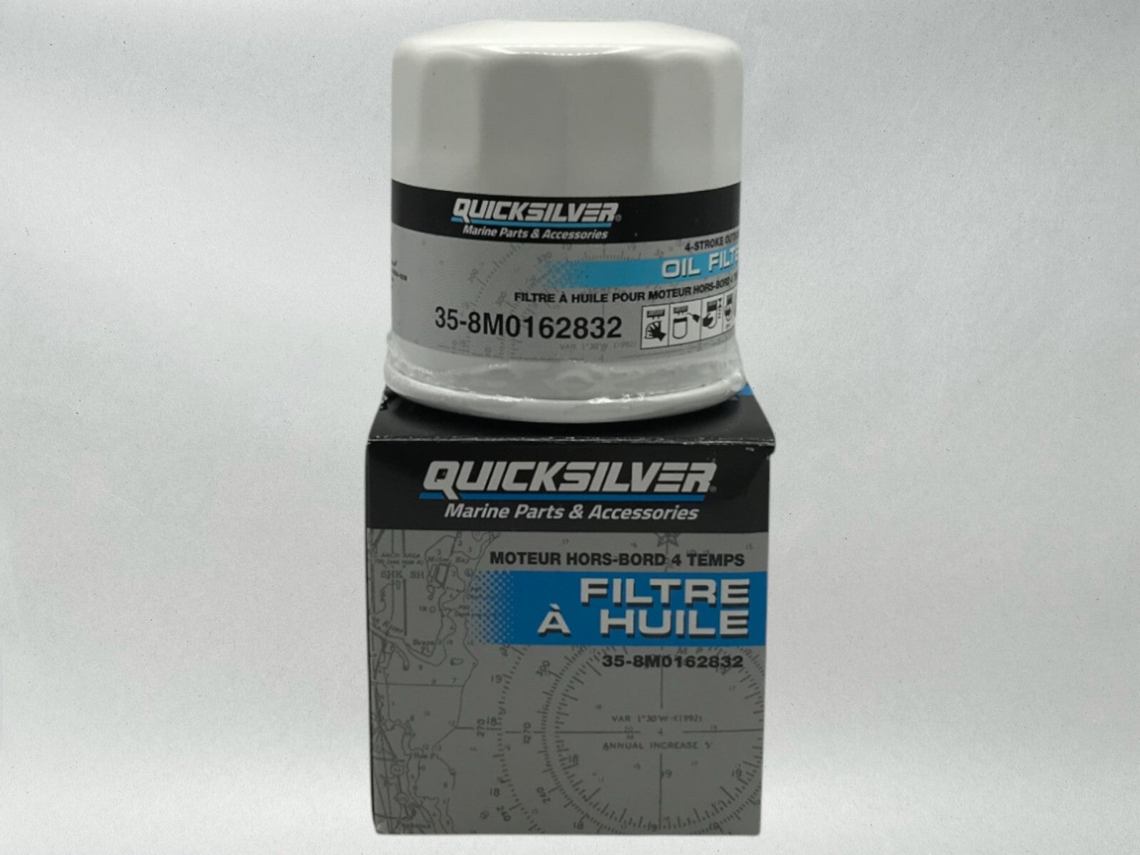 Quicksilver Genuine OEM Authentic Oil Filters 35-8M0162832 12 Pack