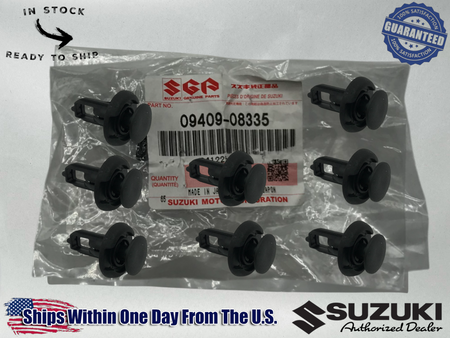 8 Suzuki Genuine OEM Authentic Suzuki FENDER CLIPS 09409-08335