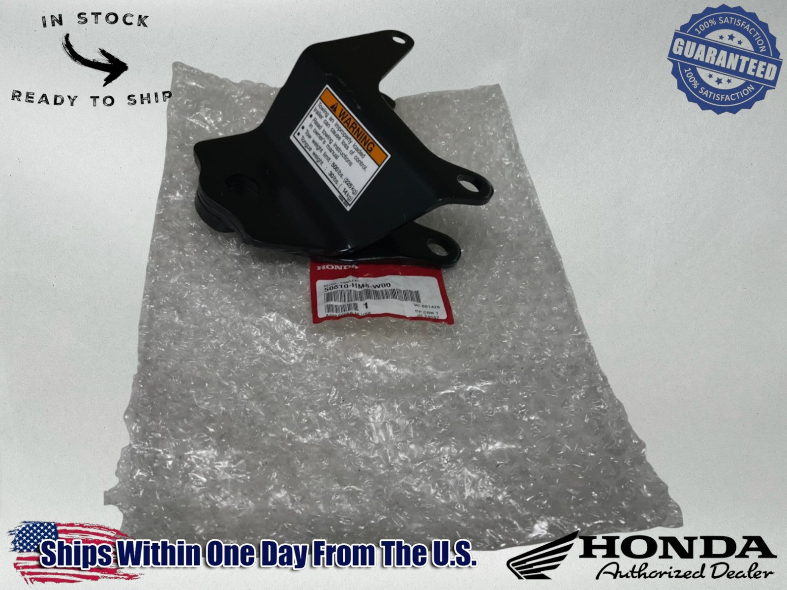 Honda Genuine OEM Trailer Hitch TRX250 Recon 2009-2024 50810-HM8-W00