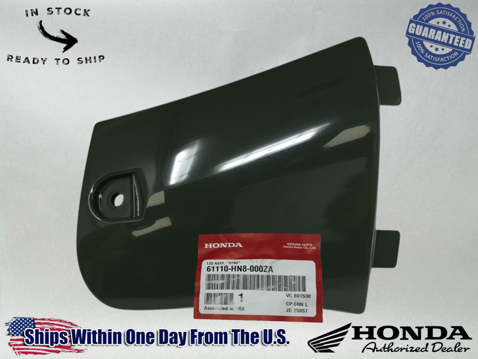 Honda OEM Utility Box Lid TRX650 Fourtrax Rincon 2003-22 Green 61110-HN8-000ZA